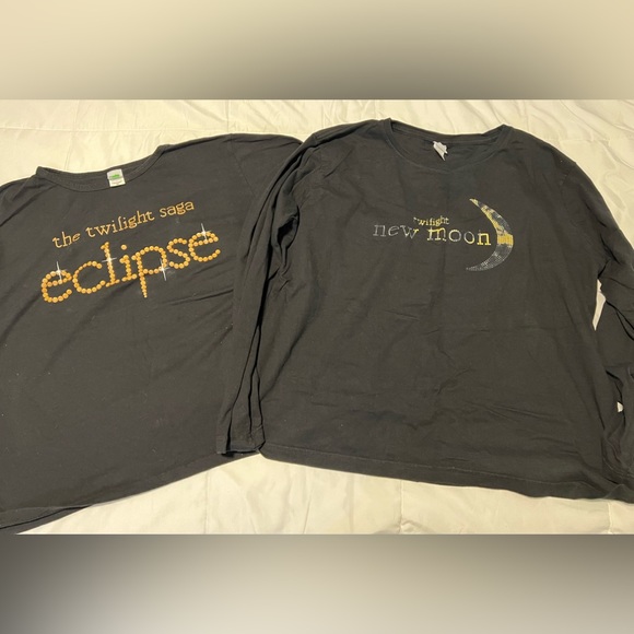 Twilight Eclipse and New Moon Black long sleeve tee Women’s Cotton - Picture 1 of 5